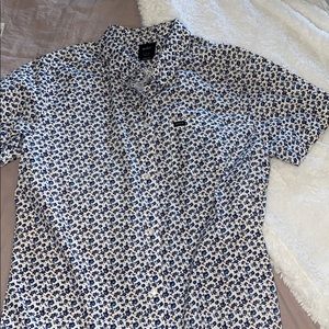 Large RVCA men’s slim fit button up shirt
